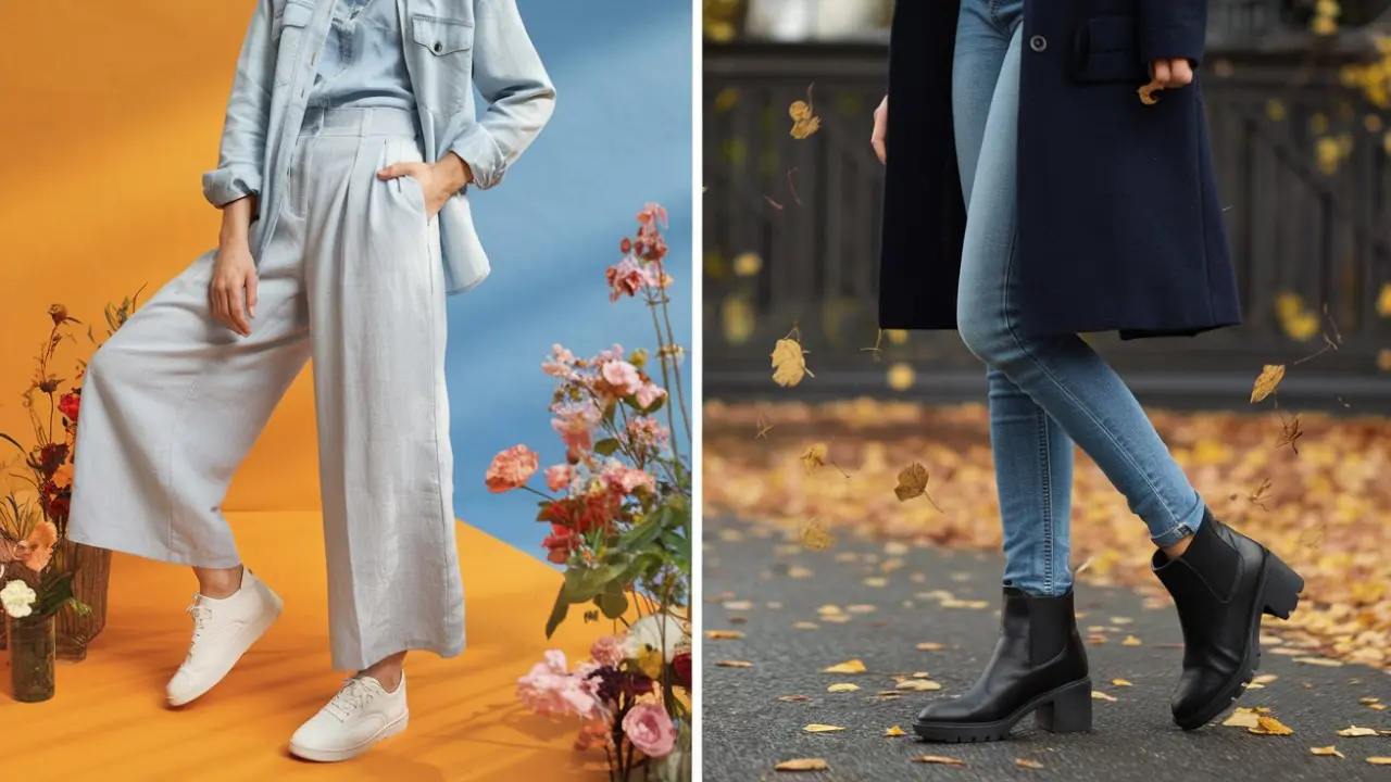 Shoes to wear with Trousers for different seasons