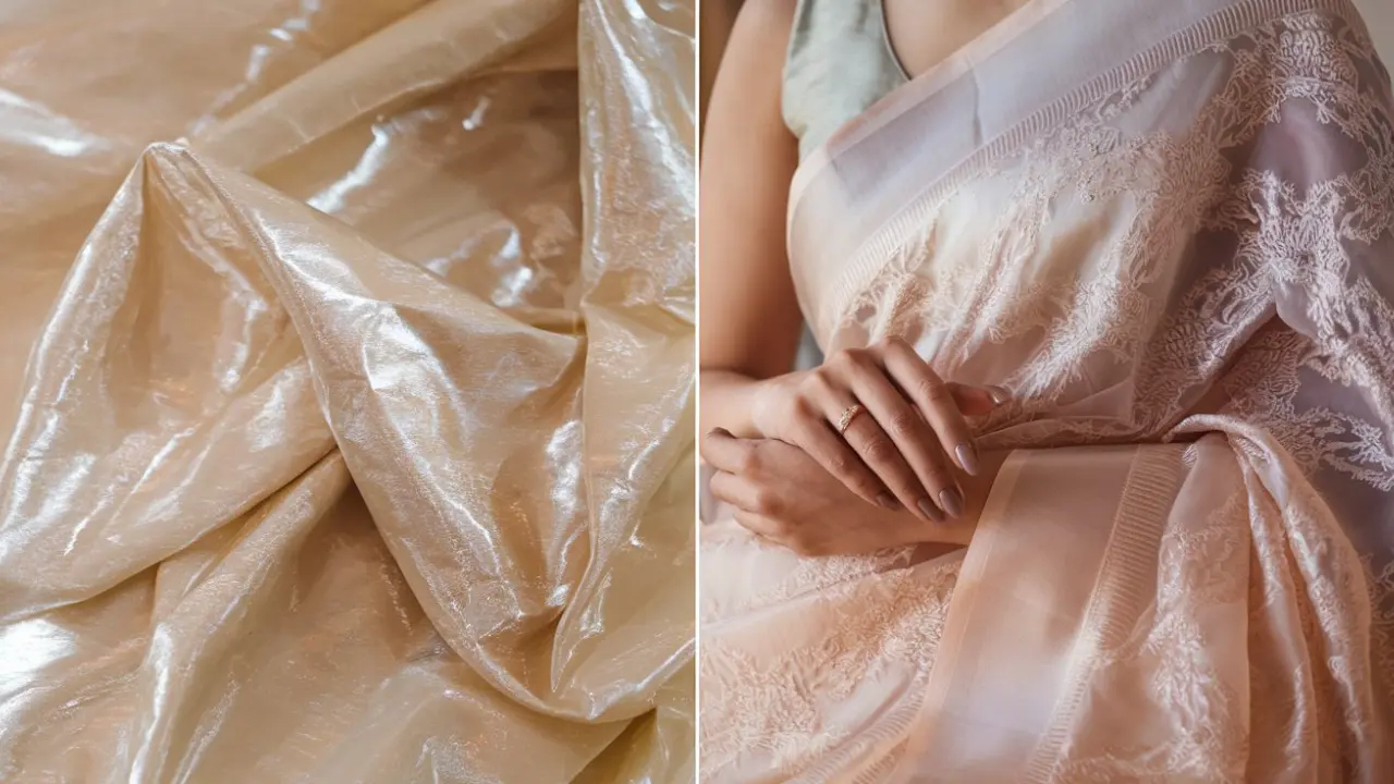 difference between Crystal Organza and Pure Organza