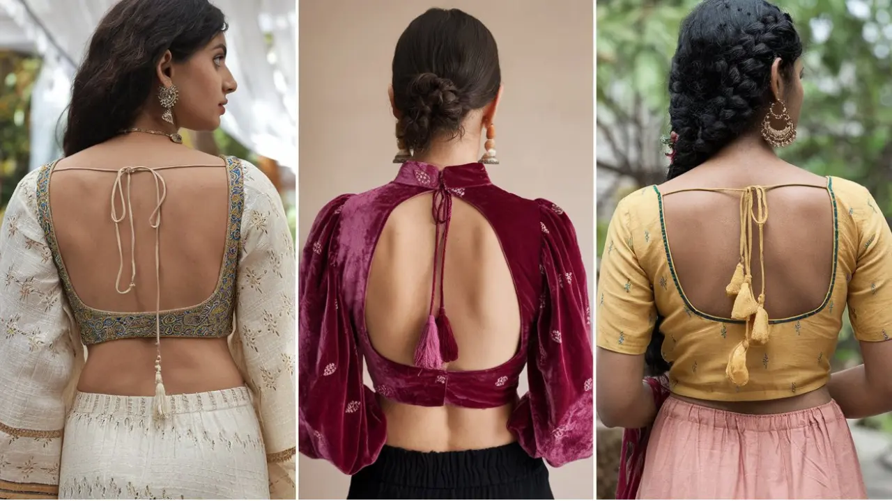 Blouse Back Designs According Different Seasons