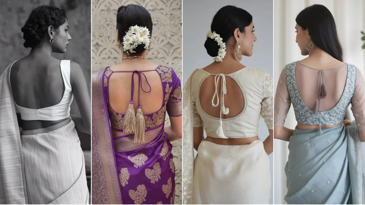 Different Blouse Back Designs For Different Saree Fabrics