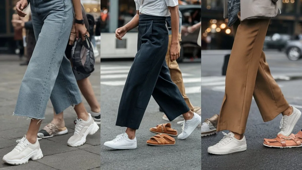 Wide Leg Pants And Shoes For Everyday Use