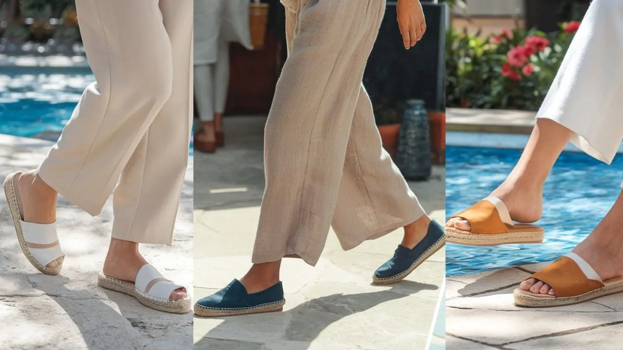 Wide Leg Pants And Shoes For Summer